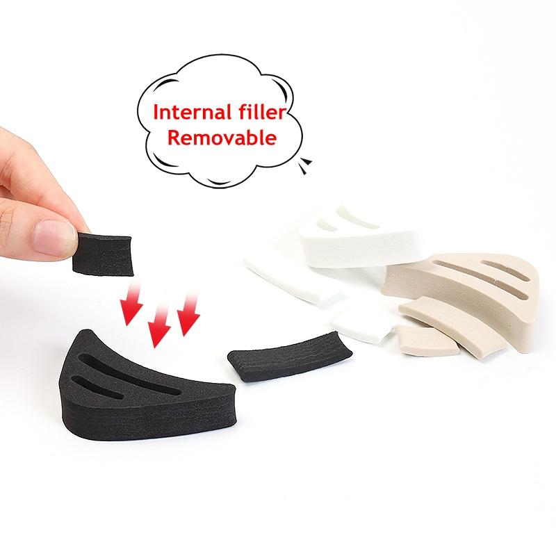 1pair Women High Heel Toe Plug Insert Shoe Front Filler Cushion Pain Relief Protector Accessories Forefoot Pad Half Feet Insoles