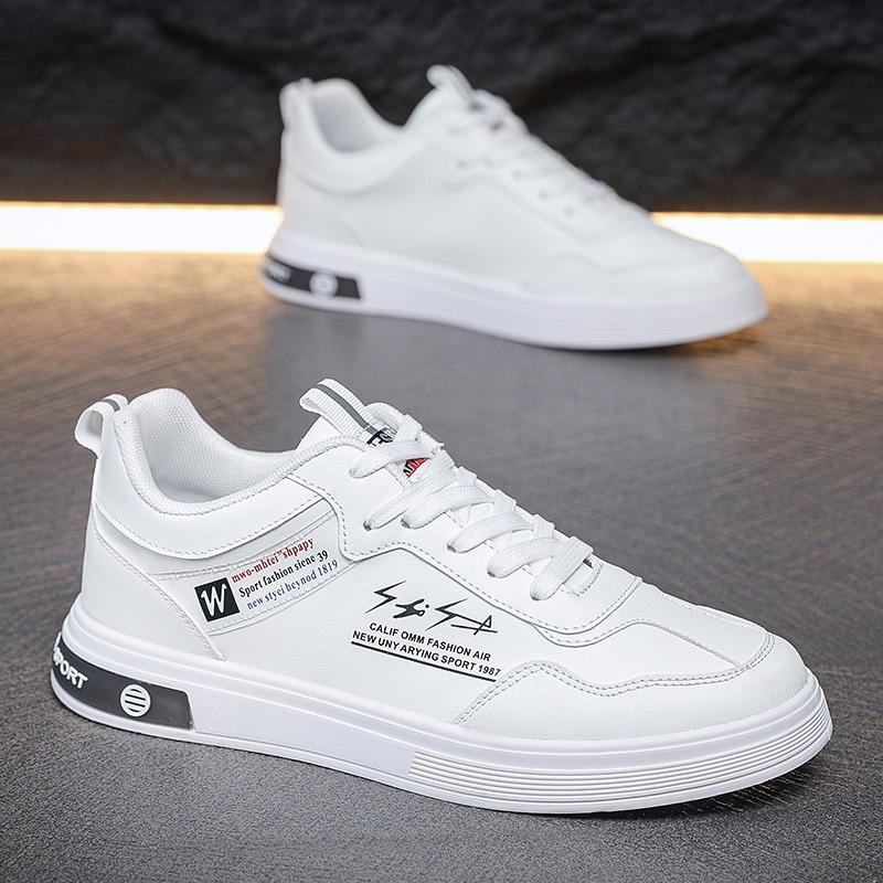 Spring new men's shoes little white shoes men's sports and leisure shoes versatile low-top lace-up board shoes men's trendy shoes