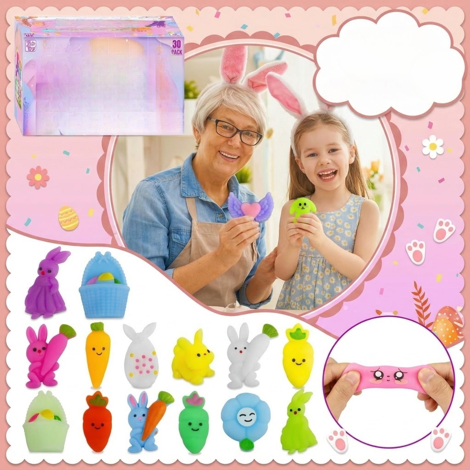 

Pack Of 30 Adorable Stress-relieving Toys, Perfect As Party Favors. Miniature Animal Shapes, Stress-relieving Sensory Toys (random Designs). One Size