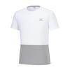 Pure Hyper Training Wear Short Sleeve Size K2JAB112 Men's T-Shirt, White/Ultimate Gray, S, Sweat-Wicking, Quick-Drying, Antibacterial, Odor-Resistant,