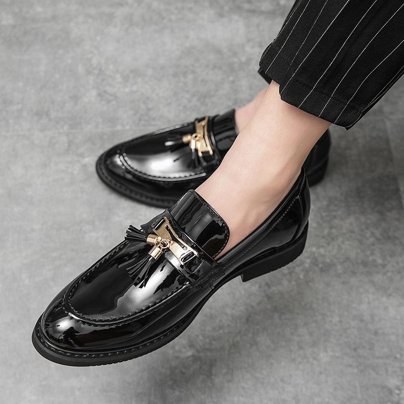 Men's Tassel Loafers - Spring 2024 Leather Dress Shoes for Formal Business and Hairdressers