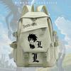 Anime Notebook L Light Yagami Cosplay School Backpack Teens Unisex Large Capacity Nylon Daily Use