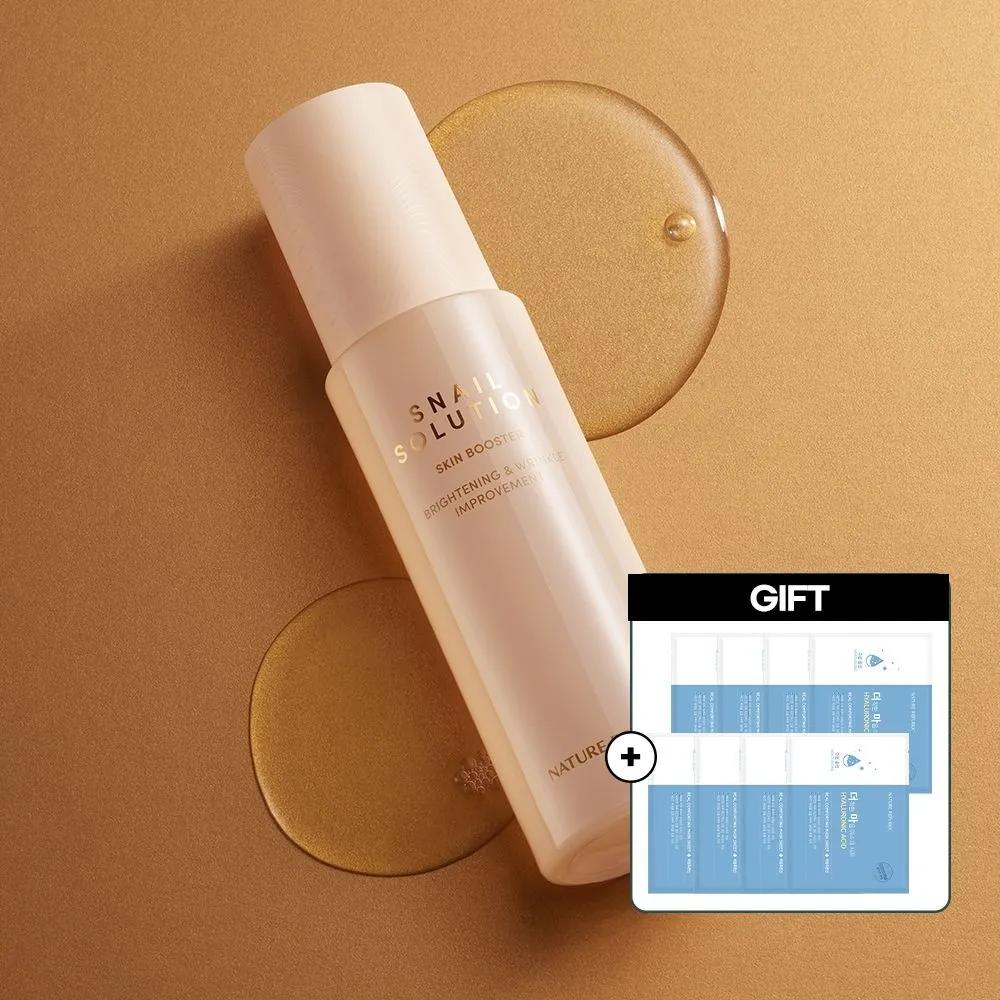 Nature Republic Snail Solution Skin Booster 130ml + Random Mask