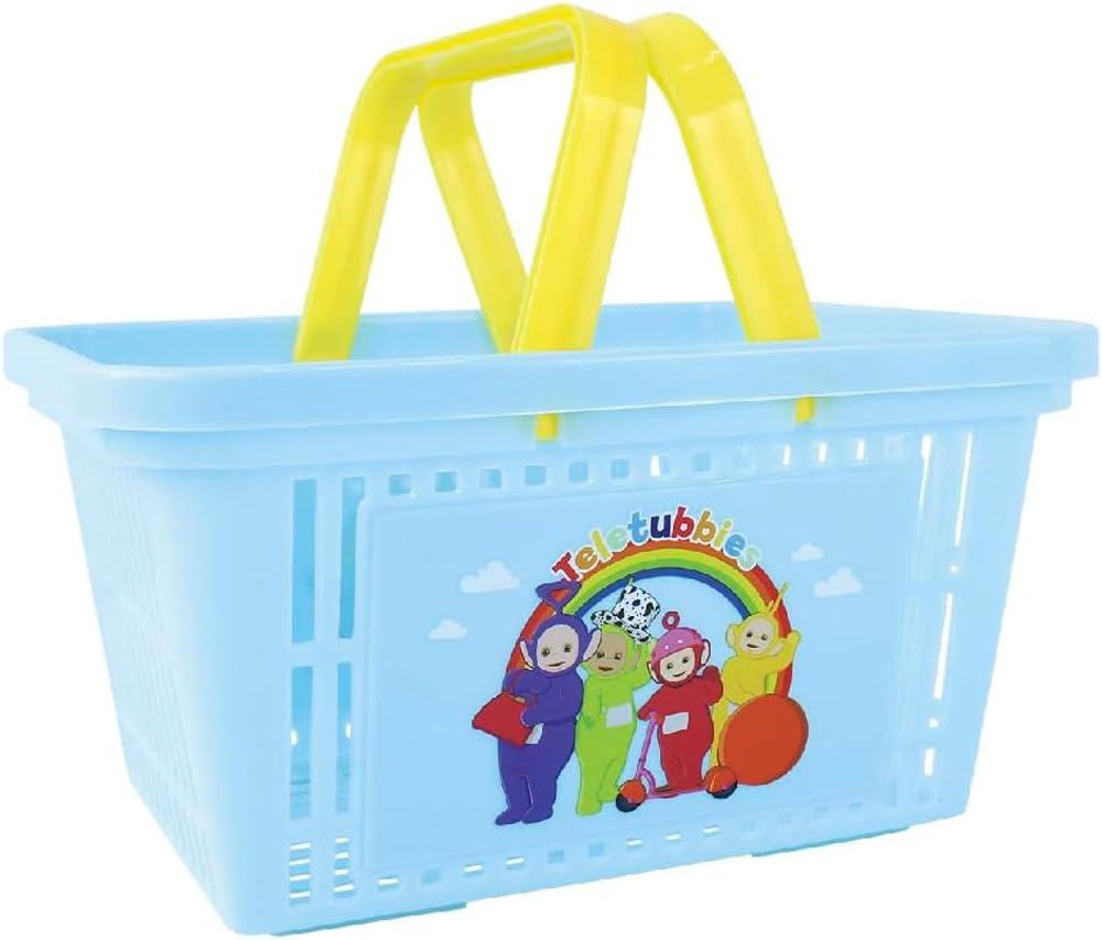 

Tees Factory Teletubbies Tinky Winky Dipsy Lala Poe Character Basket Illustration TT-5545178IL