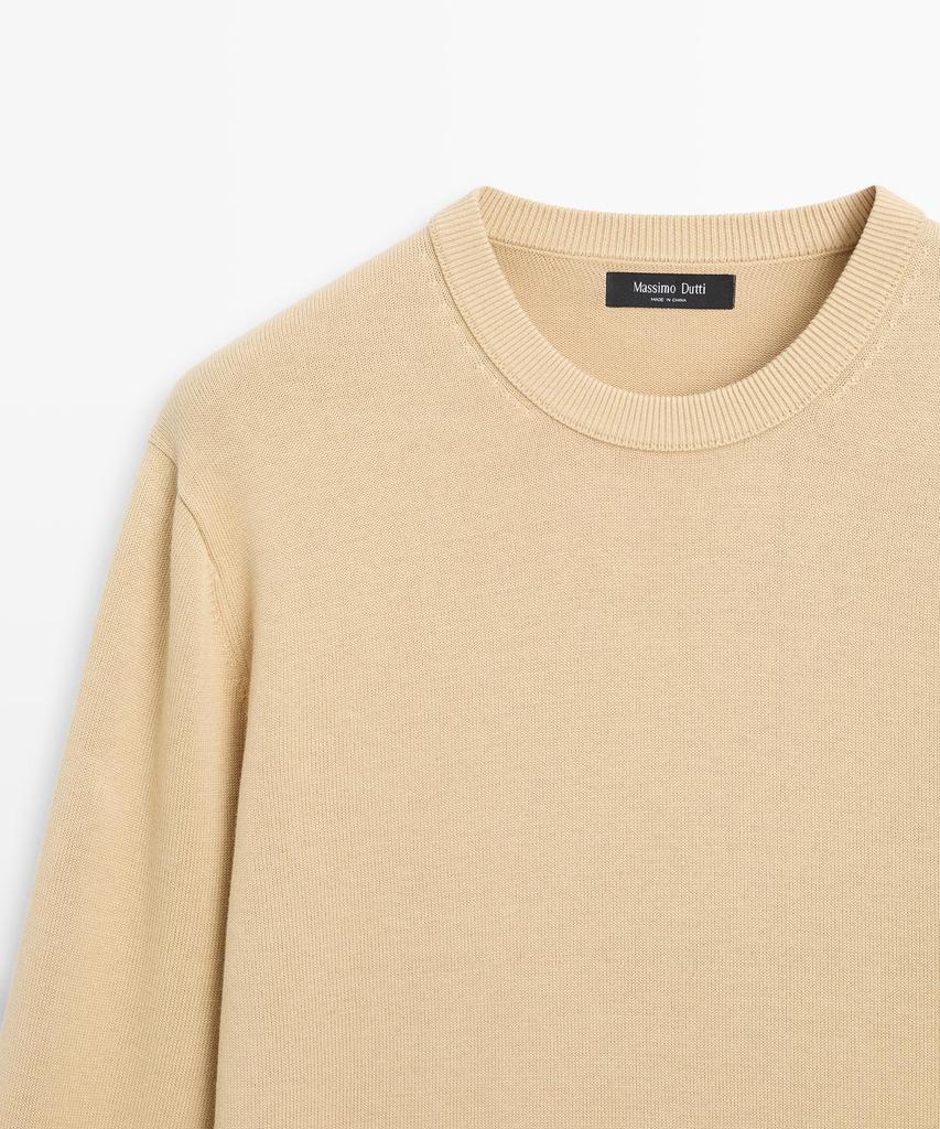 Masimodutti Cotton Blend Knit Sweater