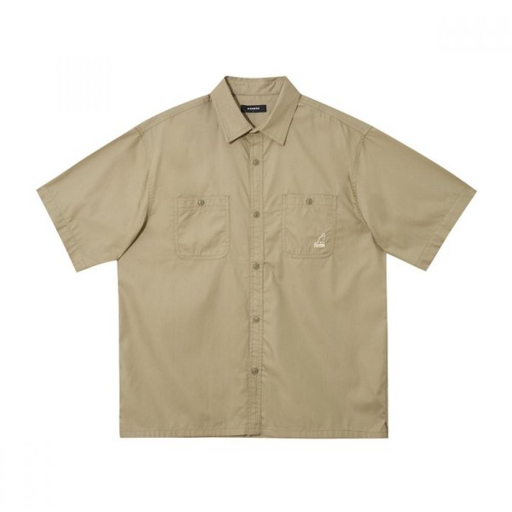 Kangol Pocket Half Shirt 7075 Beige LA