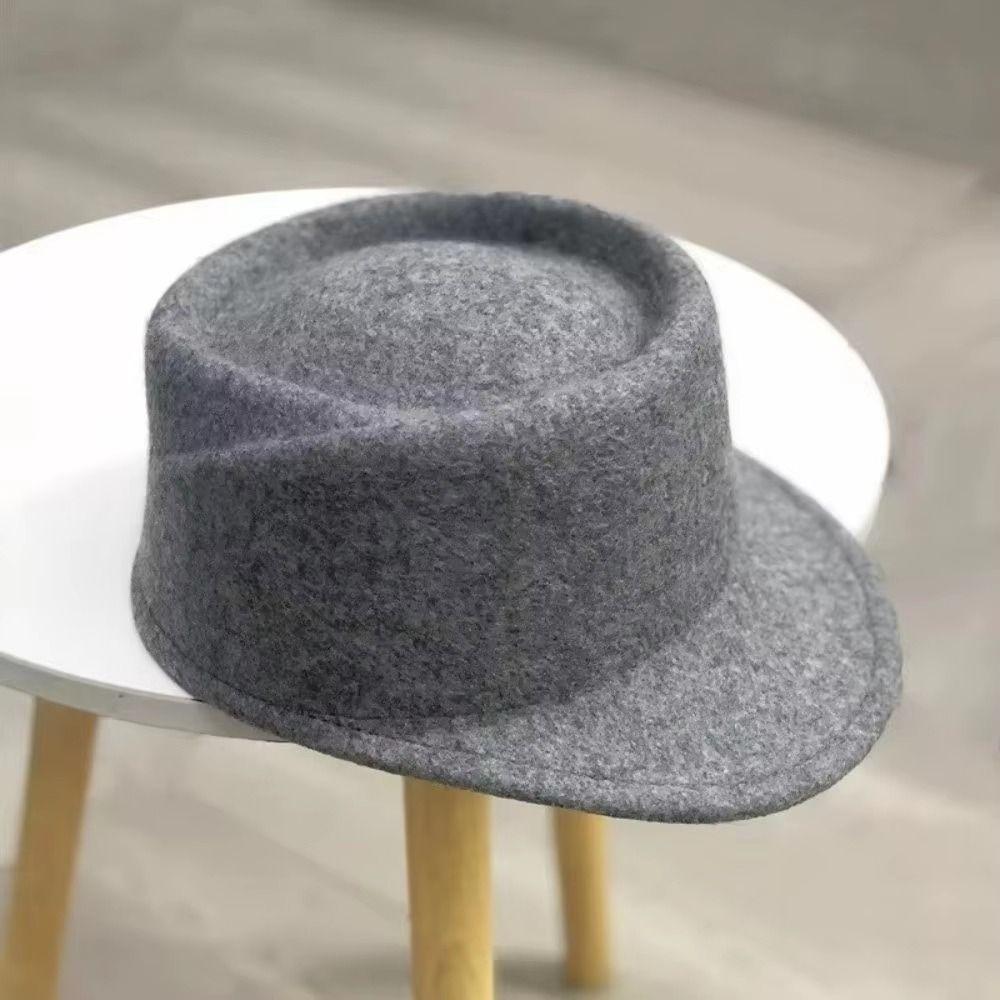 Elegant Fedora Hat British Style Wool Topper Hat Fashion Wool Equestrian Hat  Performances