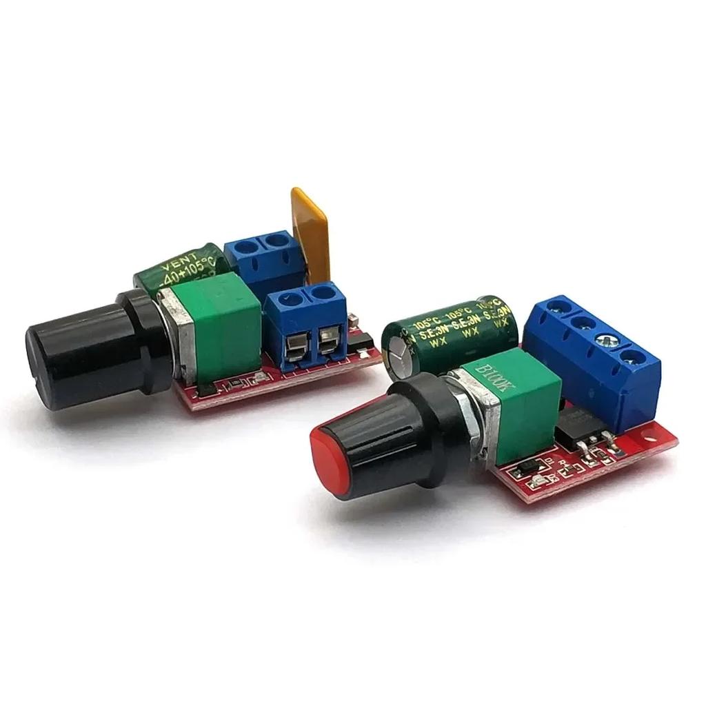Mini 5A 90W PWM 12V DC Motor Speed Controller Module DC-DC 4.5V-35V Adjustable Speed Regulator Control Governor Switch 24V