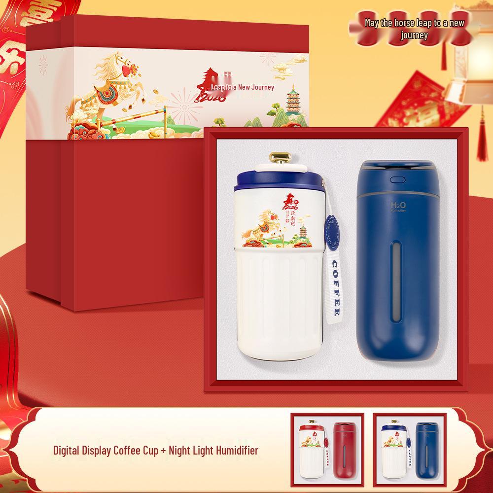 Year of the Horse Luxury Coffee Thermos Set – Ideal for Corporate Gifts, Events, and Client Appreciation