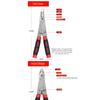Adjustable Function Pliers For Wire Stripping Cutting Crimping Screwing With Steel Construction And Ergonomic Grip