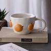 Cartoon Fruit Cup Ceramic Mugs Engraved Cherry Three-dimensional Fruit Cup Mugs Coffee Cups Breakfast Afternoon Tea