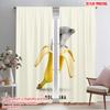 2pcs 2D Flat Printing Drapes Banana Dolphin Fabric Without Electricity Birthday Party Perfect for Wall Art Party Decoration