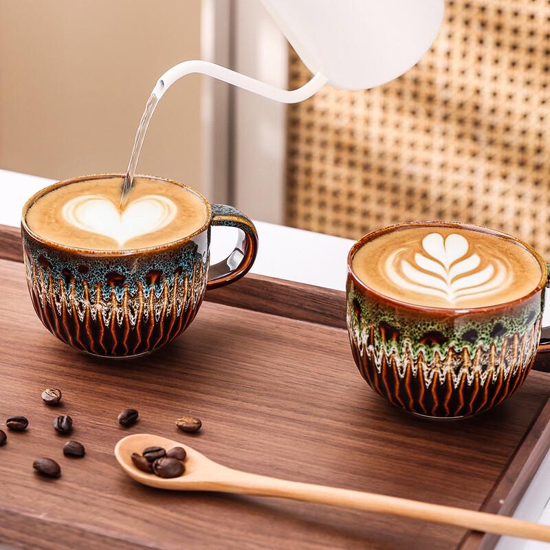 OLOEY Japanese Retro Kiln Glaze Ceramic Coffee Cup