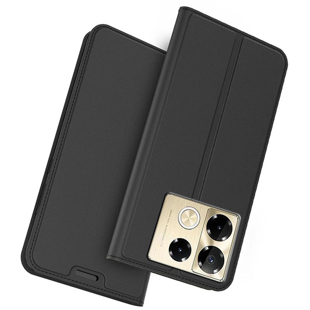 For Infinix Note 40 Pro+ Case PU Leather Phone Cover with Card Holder Stand Magnetic Closure