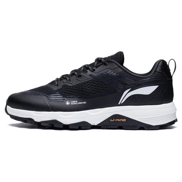 New LiNing Gundam Abrasion Resistant Breathable Low Top Casual Running Shoes Men's Black ARDT007-4