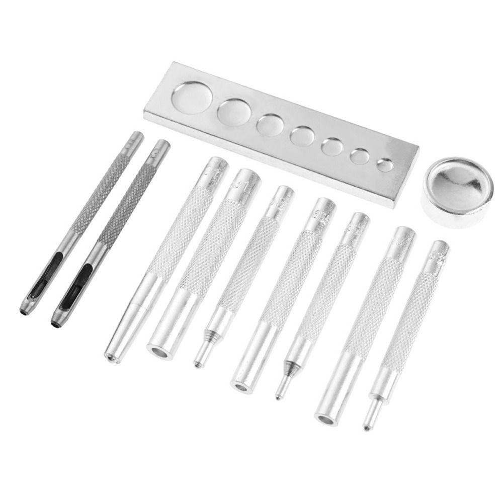 

Metal Hand Punch Tools Set High Hardness Leather Tools Set Hand Install Tools 11Pcs/set