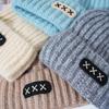 New Hat for Women's Warm Knitted Hat Korean Style Versatile Big Head Circumference Face Small Wool Hat Windproof Head Hat
