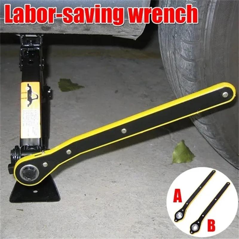 Car Auto Labor-Saving Jack Ratchet Wrench With Long Handle Jack Ratchet For Scissor Jack Lug Wrench For Tire Jack