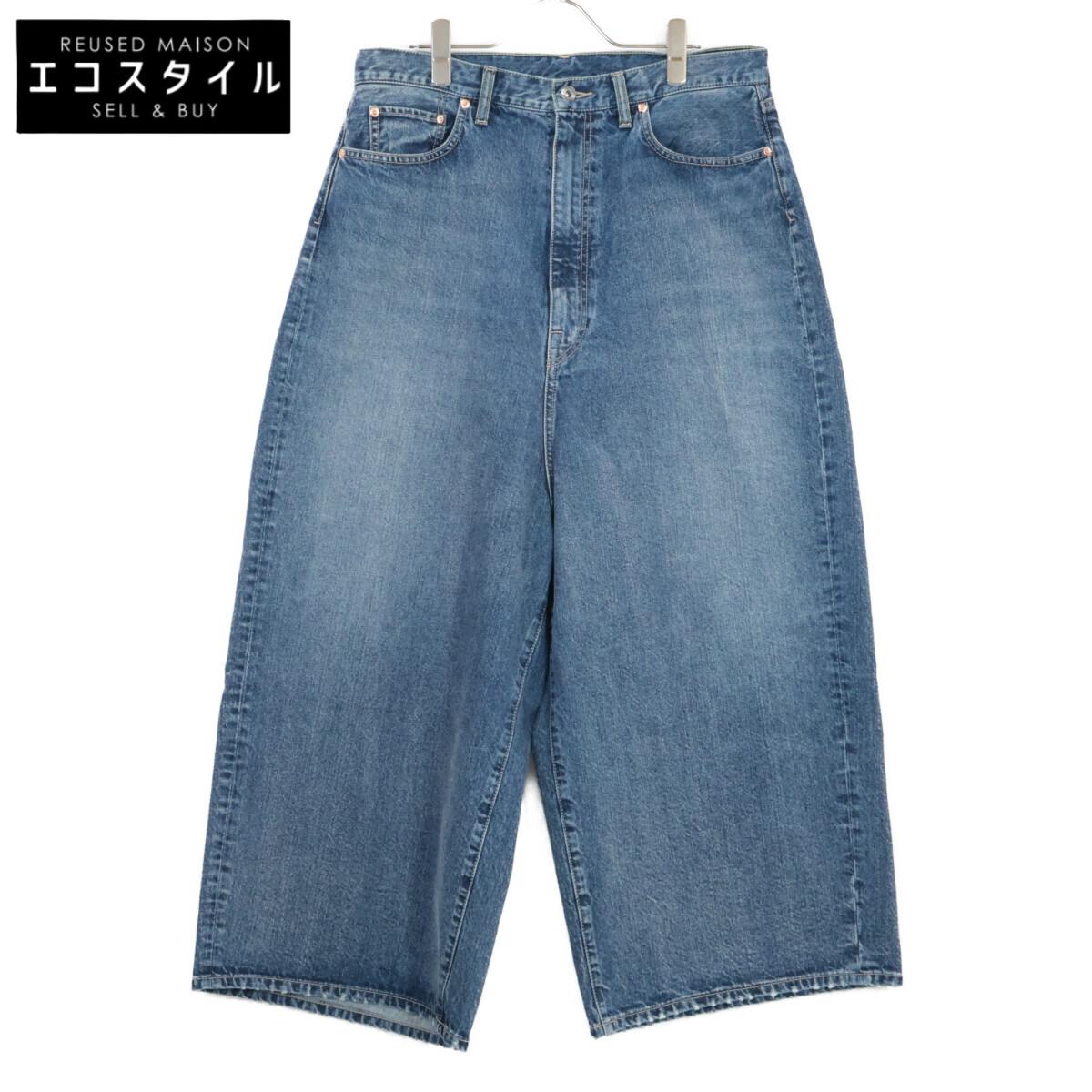 

RhodolirioN QT1040 Indigo 5 Pockets Sarrouel Pants Bargain Denim Pants Bottoms 1 blueUsed