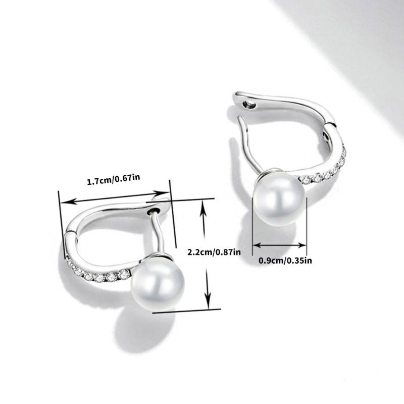 Traditionelle Faux-Stein-Studentenohrringe Dauerhafter Kunststoff Alltags-Ohrringe Hochzeits-Empfangs-Accessoires