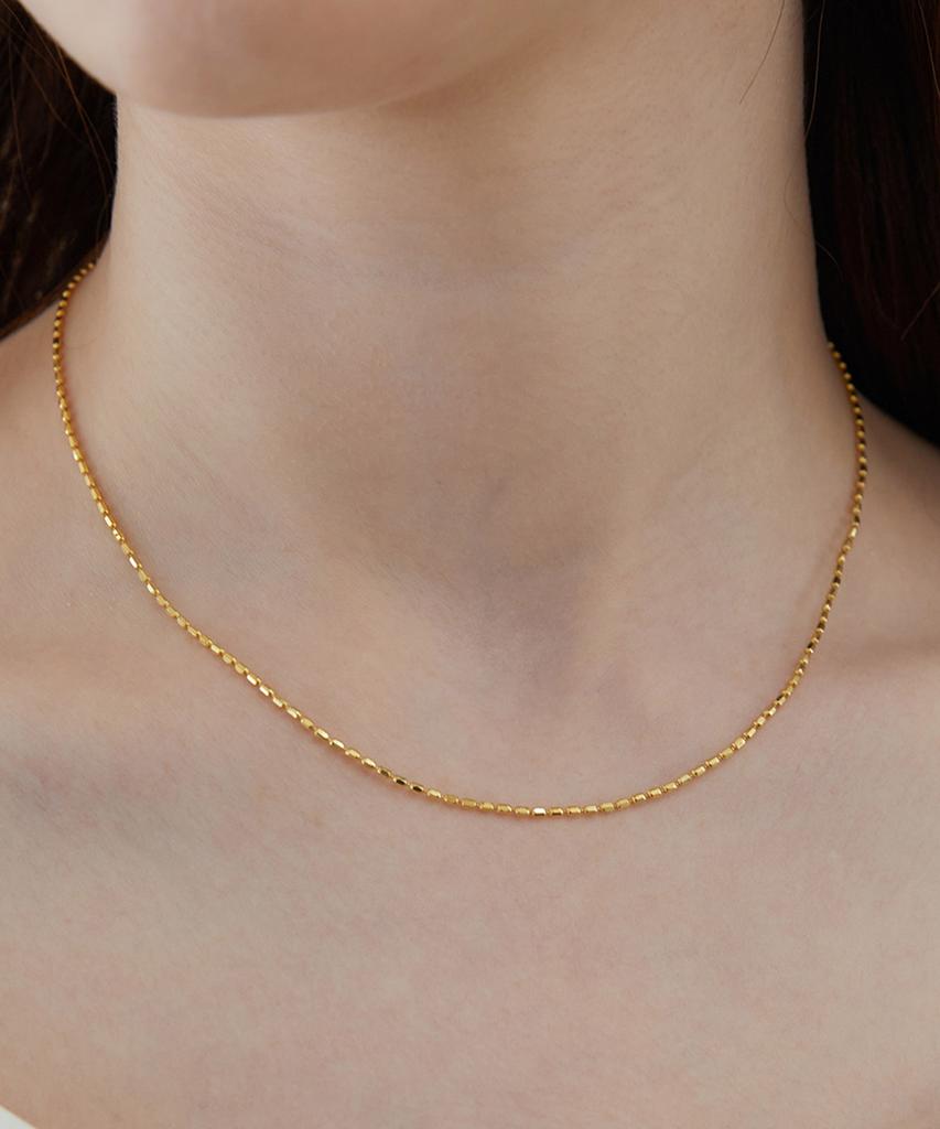 Tatiana (Silver 925) French Twist Chain Necklace Nz2009