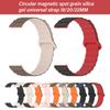 Silicone Watch Band Strap Bracelet Belt with Magnetic Closures Fit for 18mm 20mm 22mm Smartwatch Comfortable Daily Wear