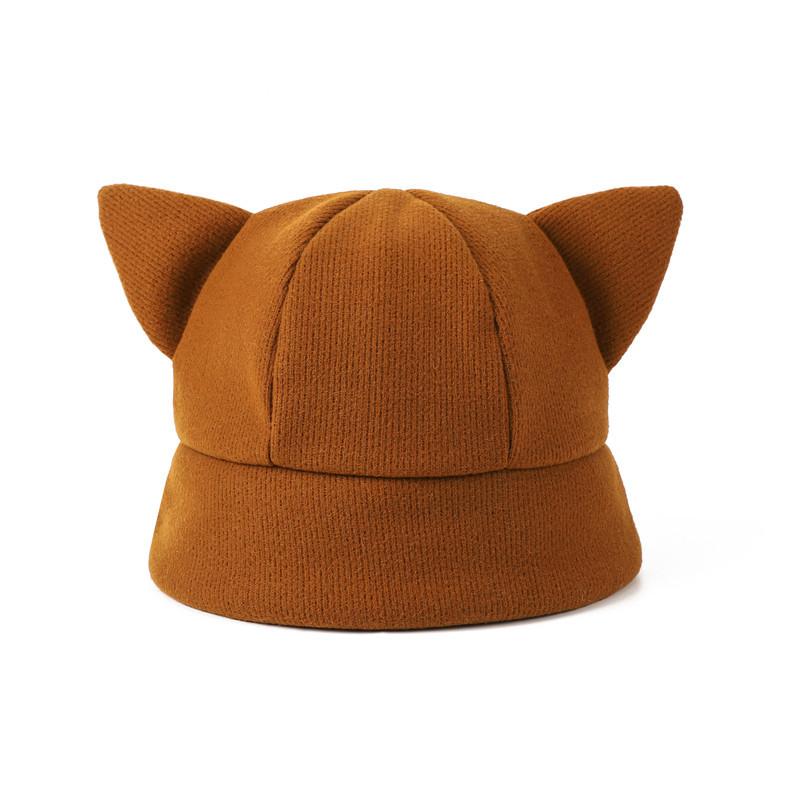 Versatile Style Hat Cats Ear Womens Sunshade Short Brim Hatscaps Fisherman