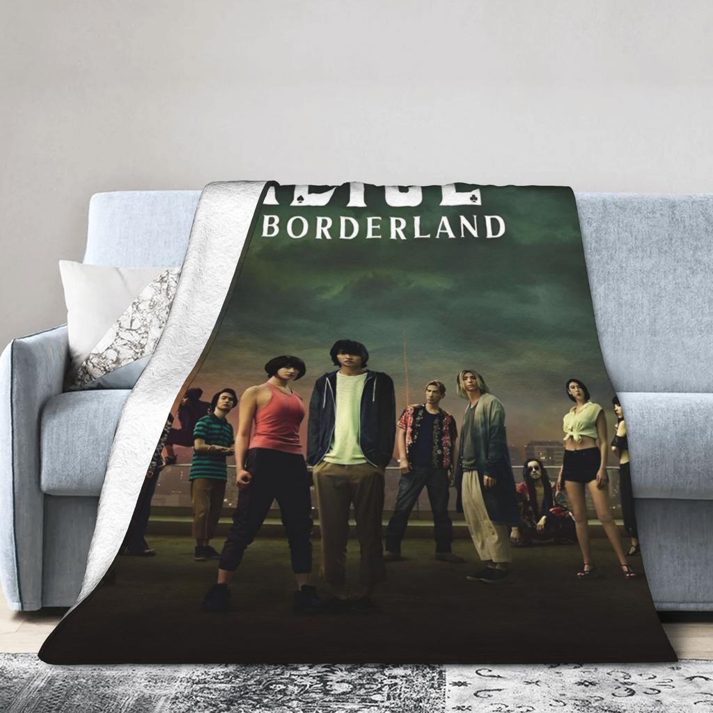 Alice in Borderland Coperta con Poster in Pile Primavera Autunno Coperta Calda Multifunzione per Casa Camera da Letto Trapunta
