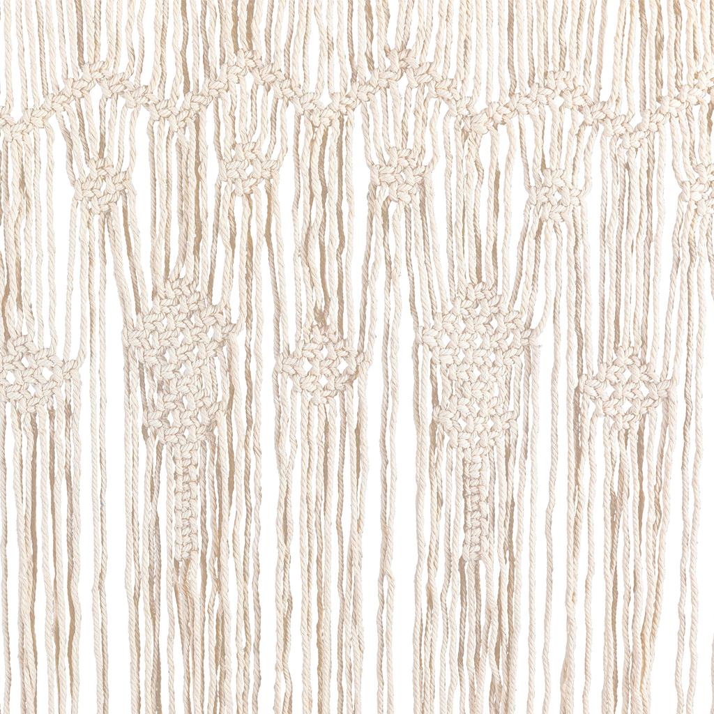 2* Boho Macrame Window Curtain Room Divider Doorway Curtain 78.7 X 39 Inches Large Long Macrame Wall Hanging for Home Decor