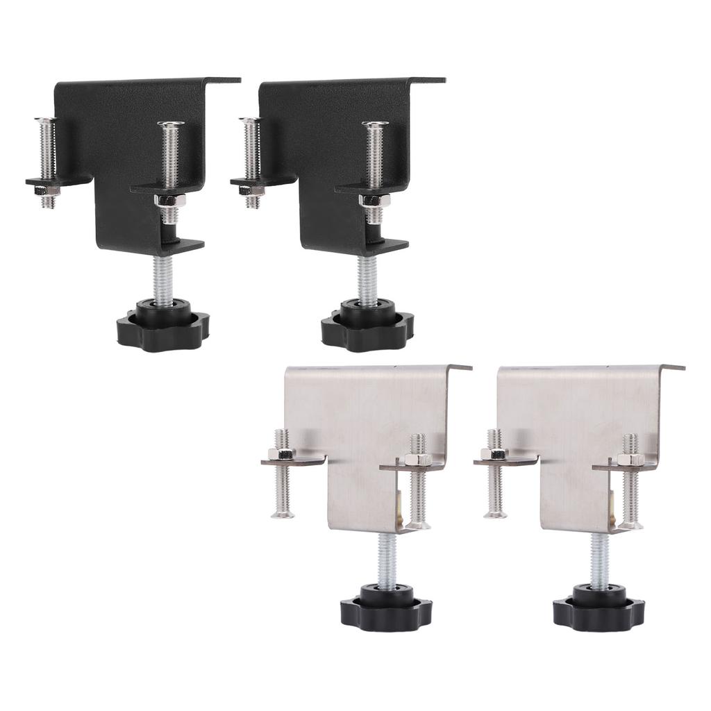 2PCS Universal Cabinet Clamp Stainless Steel Anti Slip Drawer Front Installation Clamps for Accurate