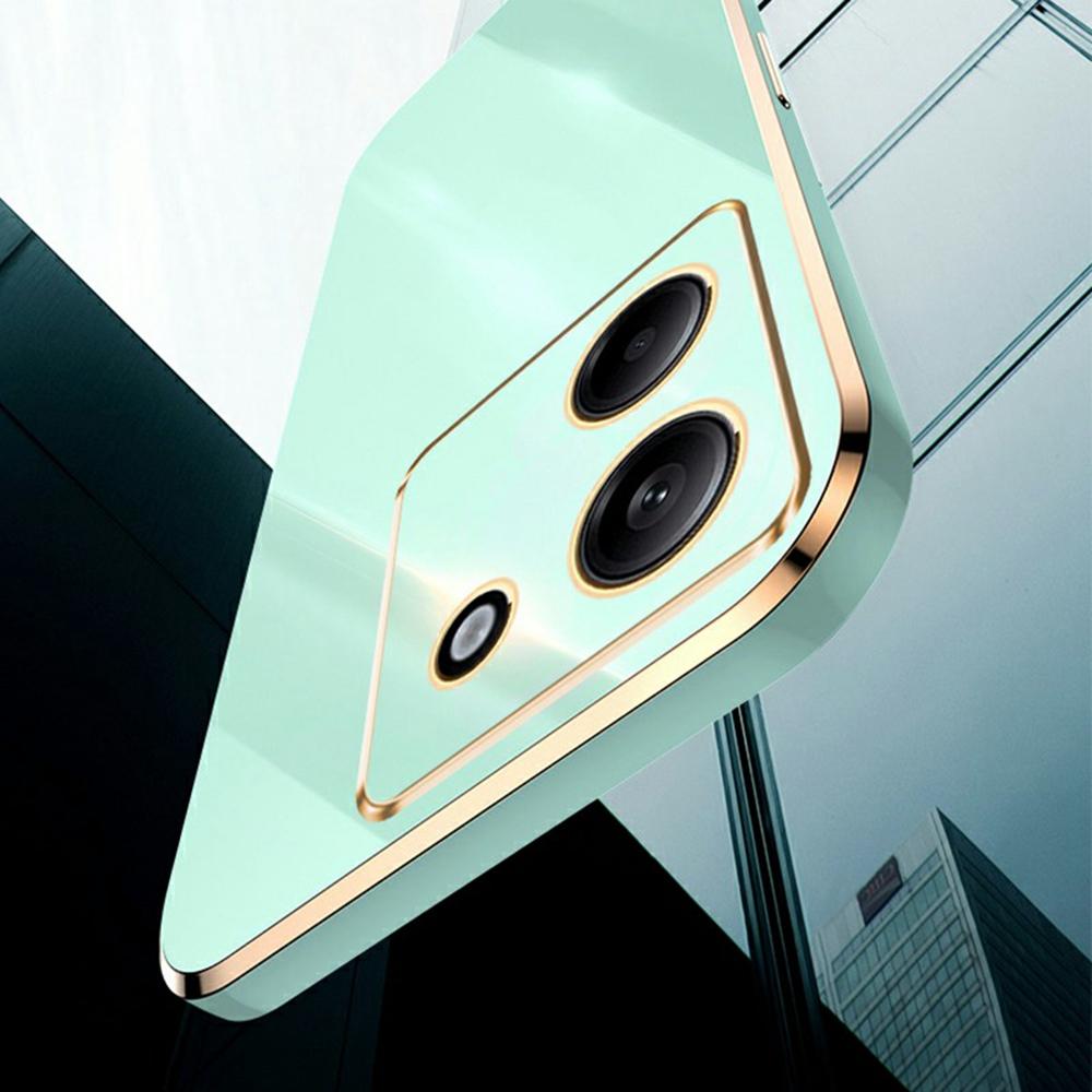 XINLI Чехол для Xiaomi Poco M7 Pro 5G, ТПУ чехол для телефона с гальванизированной рамкой