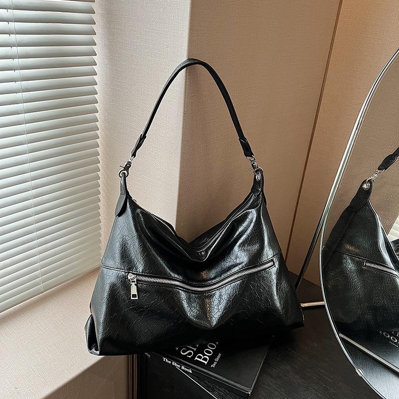 

Высококлассная модная универсальная наплечная сумка для поездок на работу, женская летняя новая сумка-мессенджер большой вместимости чёрный