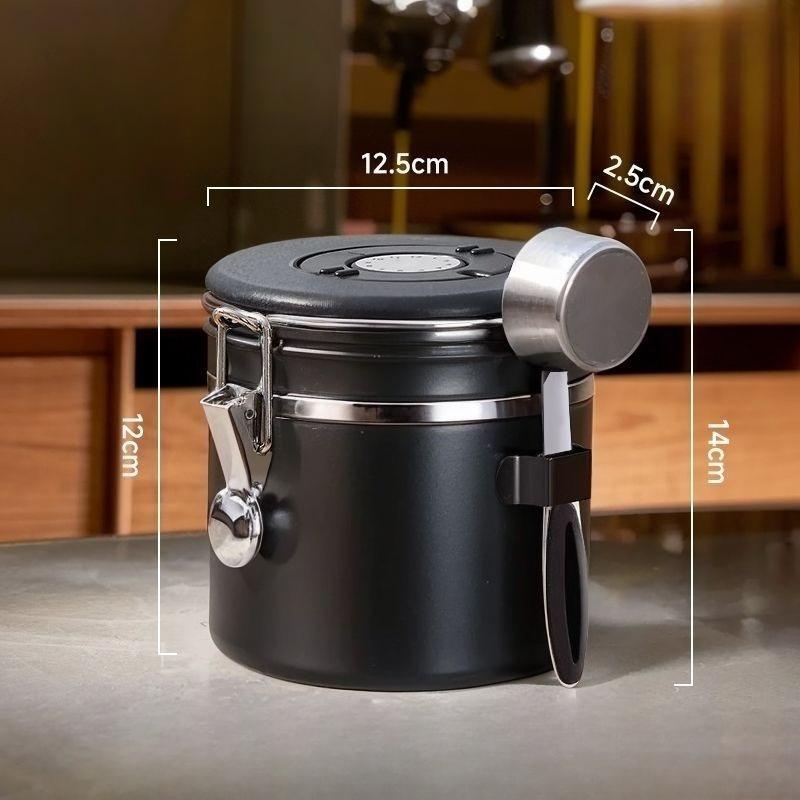 Coffee Beans Vacuum Storage Jar Stainless Steel Jars Aesthetic Hermetic Grains Container Elegant Luxury Nut Containers with Lid