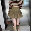 Japanese Pure Desire High-Waisted Pleated Skirt - Spring/Autumn Petite Slimming Anti-Exposure Short Skirt