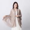 Women's Lightweight Oversized Faux Linen Beach Shawl Scarf - Perfect for Summer, Parties, Weddings, or Christmas Gifts