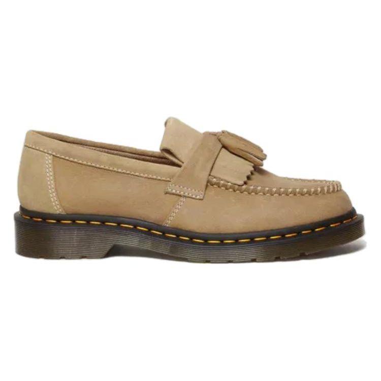 Dr. Martens Leather Fashion Round Toe Slip-On Loafers Unisex Loafers Brown 31694439