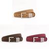 Genuine Leather Womens Belt With Silver Pin Buckle For Office Wear And Fashion