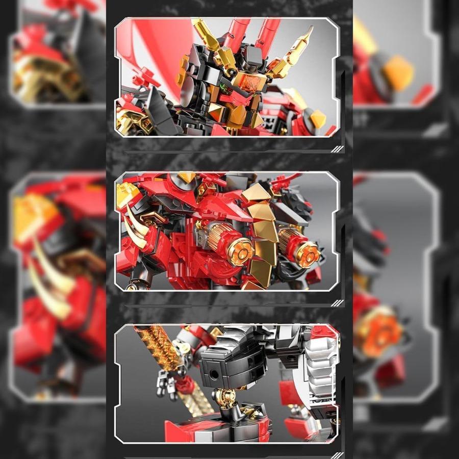 MOC China Chic Mecha SixEared Macaque General Chinoiserie Model 1177PCS Collectible Mecha Toy for Adults Christmas Birthdays Gi