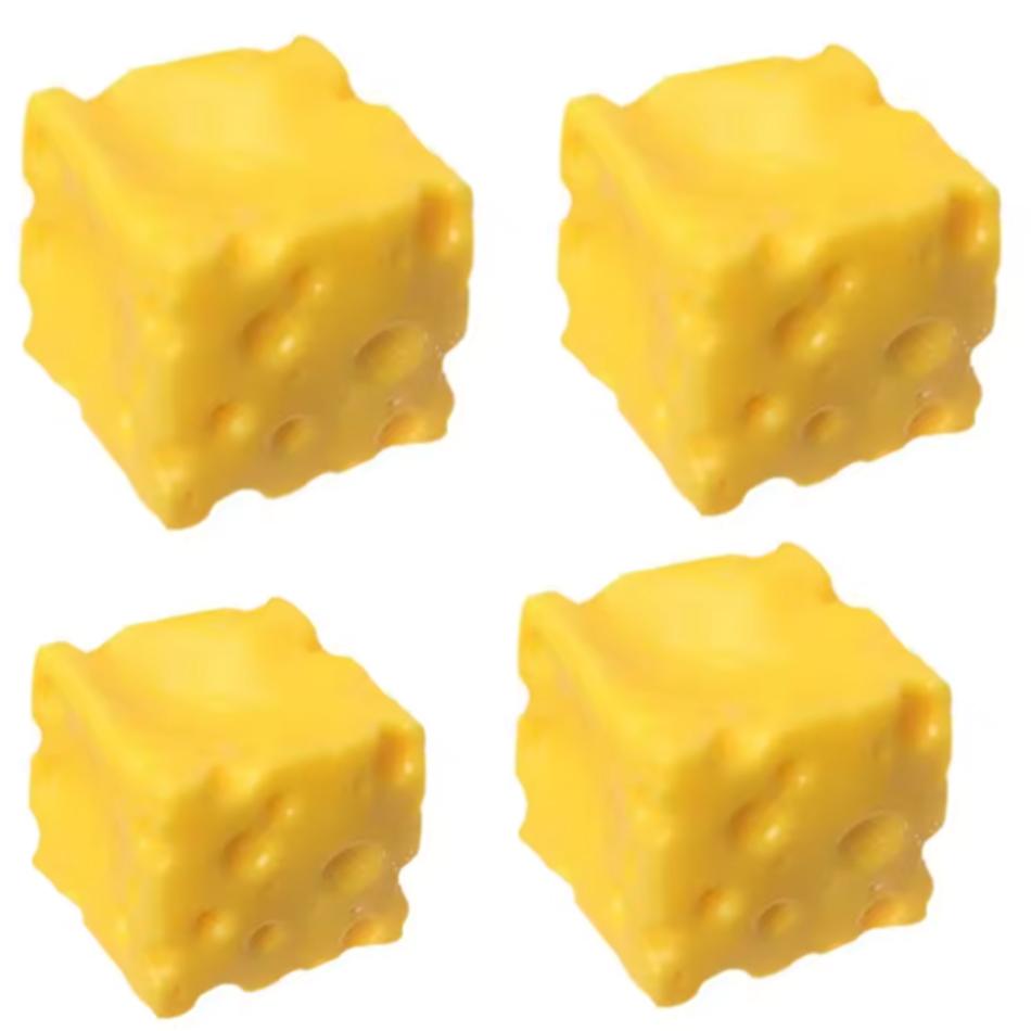 Squishy Square Cheese Squeeze Toys Slow Rebound Push Stress Relief Sensory Toy Soft Butter Cheese Fidget Toy Christmas Present