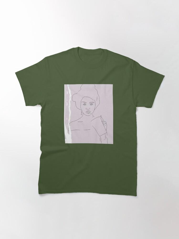 Selena Gomez Coffee Drawing Classic T-Shirt