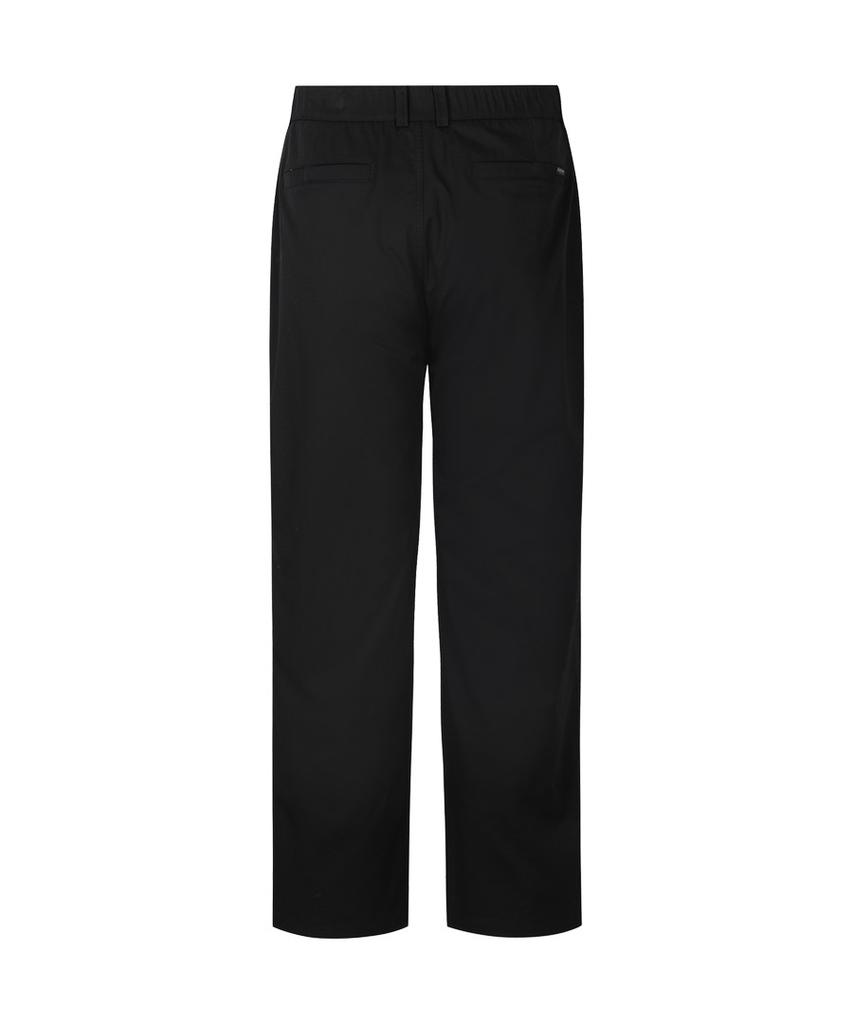 DISCOVERY EXPEDITION Freshvent Men'S Cotton Blend Loose Tapered Pants (Black)
