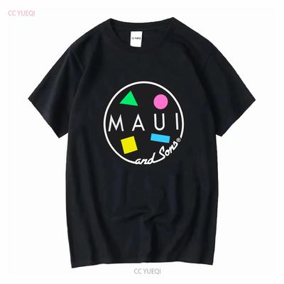 Maui and Sons Classic Cookie Logo T Shirt Brand New NWT Long or Short Sleeves Vintage Washed Versatile Streetwear