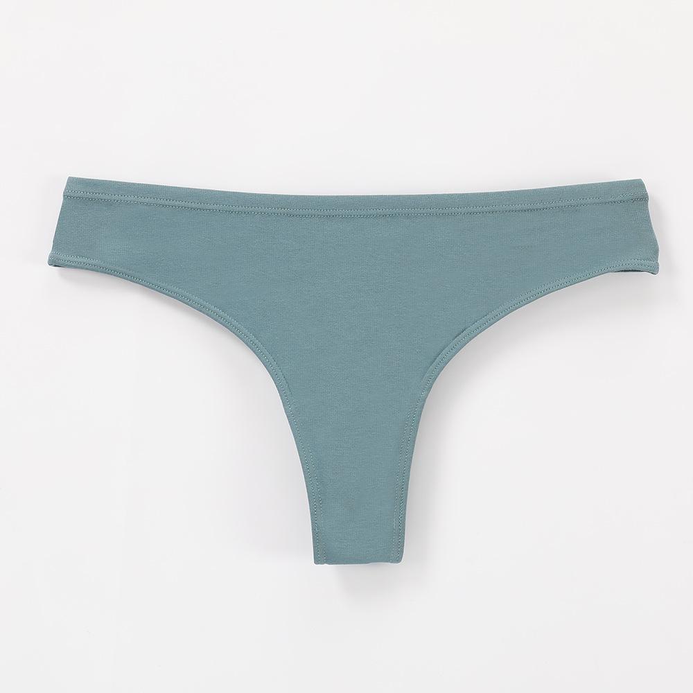 Women's Sensual Brazilian Briefs Low-Rise Solid-Colour Invisible Thong Form-Fitting for a Flattering Silhouette