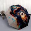 Chimpanzee, Abstract Art- Automatic Umbrella,Suitable for Men and Women,Suitable for Birthdays, Christmas, Gifts for Fashion Lovers0911b