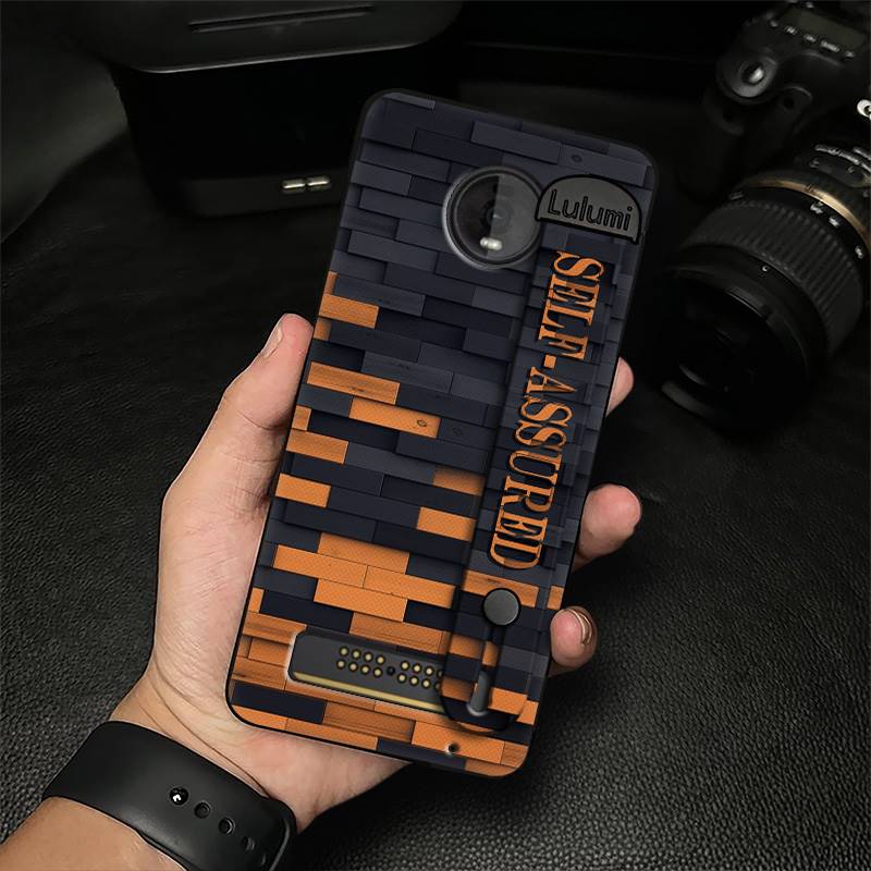 Simple Wrist Strap Phone Case For MOTO Z4 Play Fashion Design Back Cover Plain Color Personality Dirt-resistant Commerce