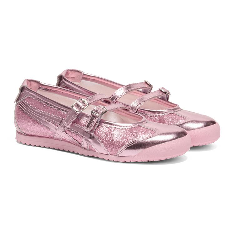 Onitsuka Tiger MEXICO 66 Mary Jane Shoes Women's Pink Sneakers 1182A677-700