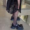 Knee Stockings Women'S Summer Thin White Pure Desire White Silk Thigh Stockings Love Black Silk Polka Dot Knee Socks
