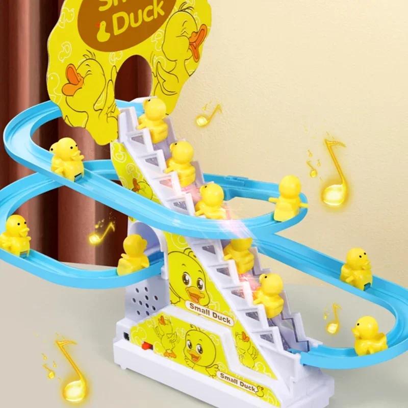 Children's Ducklings Climb Stairs, Cute Ducks Climb Stairs, Baby Electric Singing Toys, Duck Slides