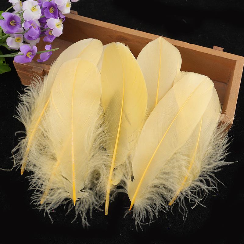 

50 Large Colorful Goose Feathers for Dreamcatchers, Cat Wands, Crafts, Decor, Weddings, and Photography Props.