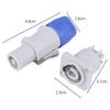 10 Pc/bag Blue/White 20A 250V AC Power Plug Adapter Aviation Power Industrial Plug  Sound